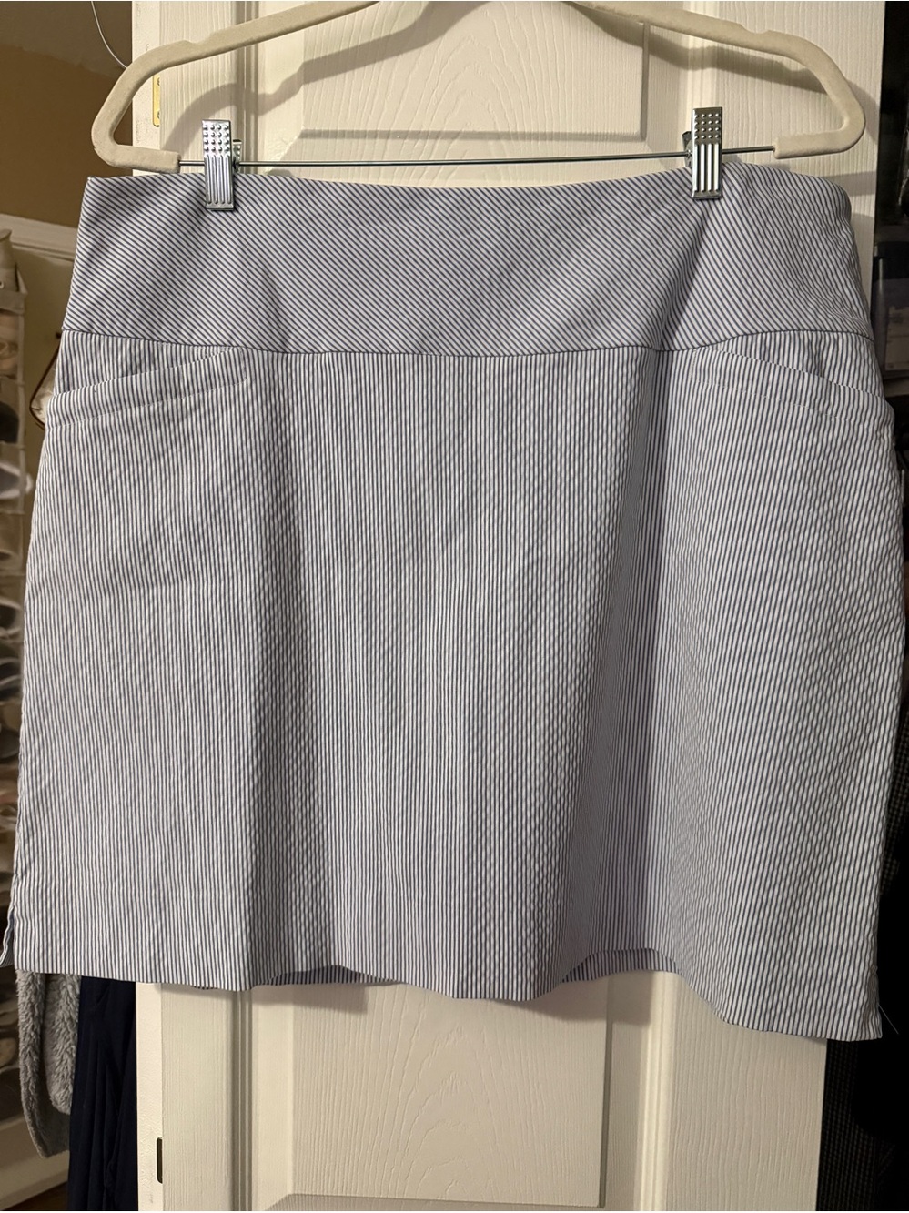 Light Blue Pinstripe Women’s Skort